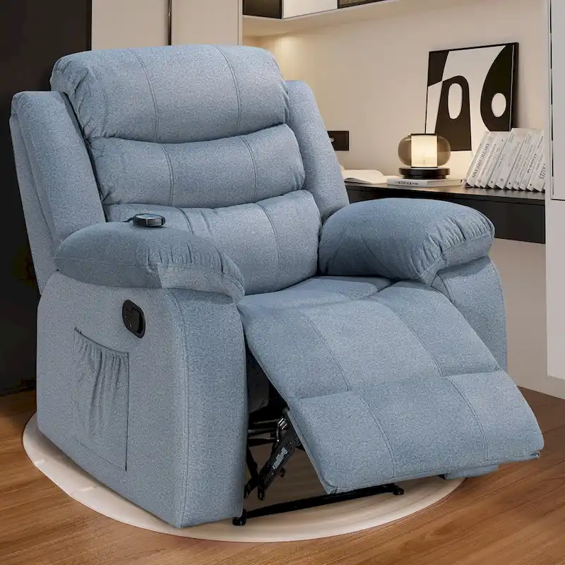 Soft Recliner Chair with Massage and Heat Function