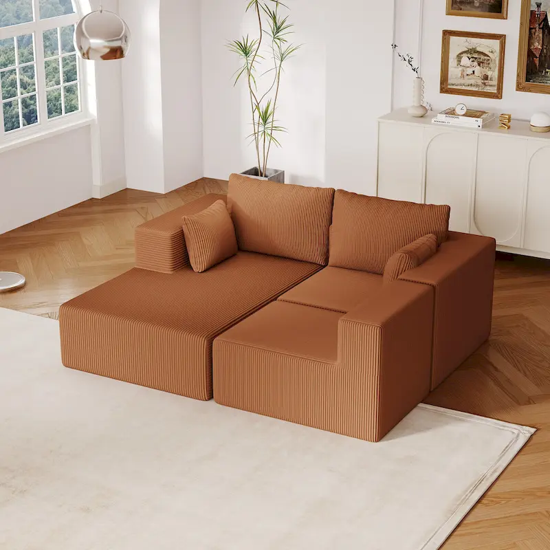 108.3Inch Modular L Shaped Sectional Sofa Couch with Chaise Lounge