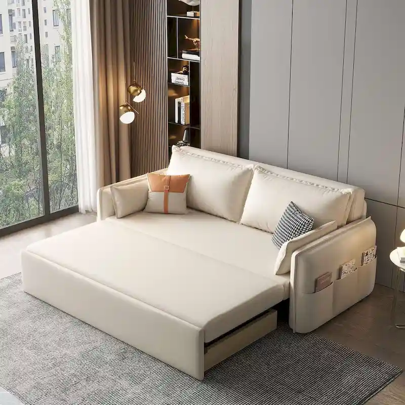 JASIWAY Convertible Sleeper Sofa Bed with Storage