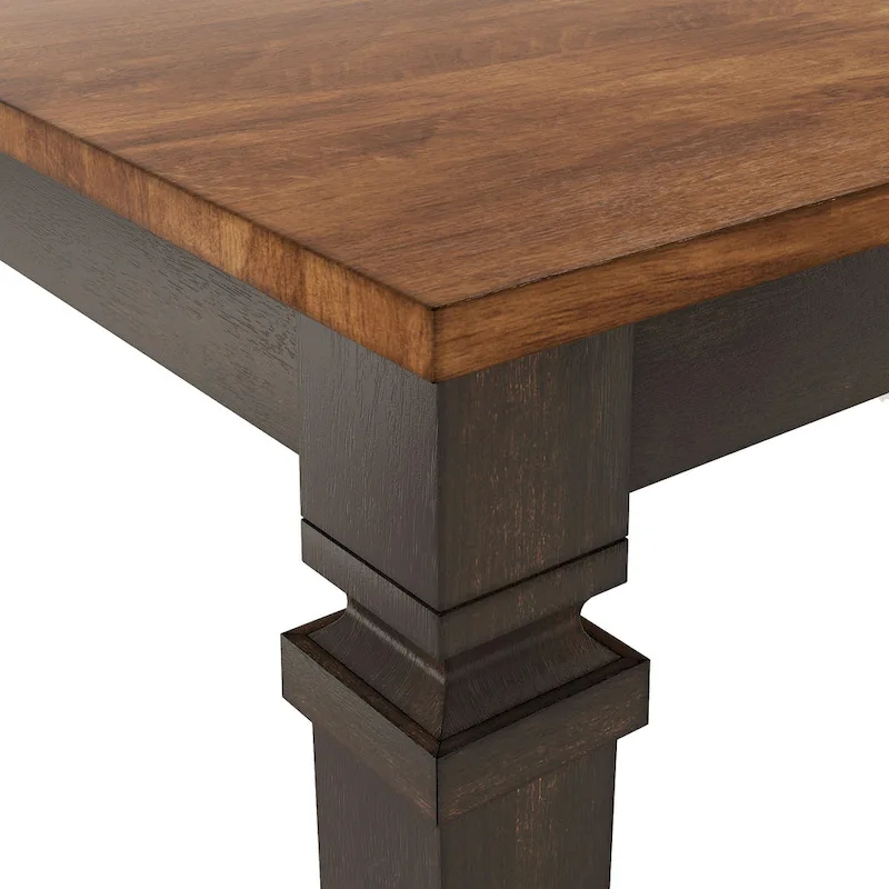 Vikos Solid Wood 64-82 Extendable Dining Table