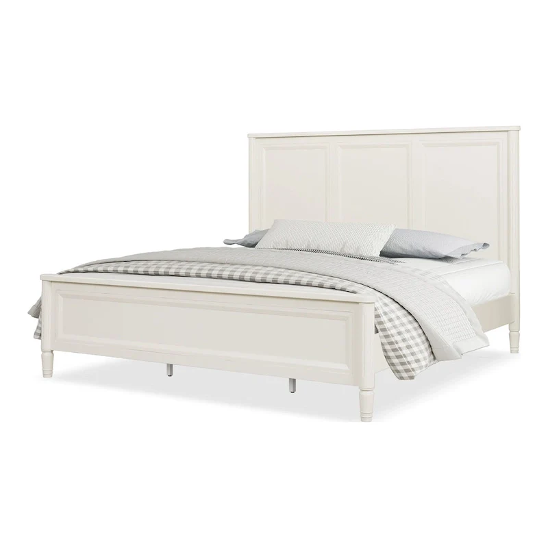 Furniture of America Arlena Classic Modern Solid Wood Panel Bed