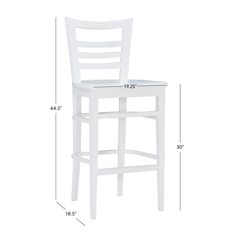 Heathcliff Rustic Solid Wood Barstool (Set of 2)