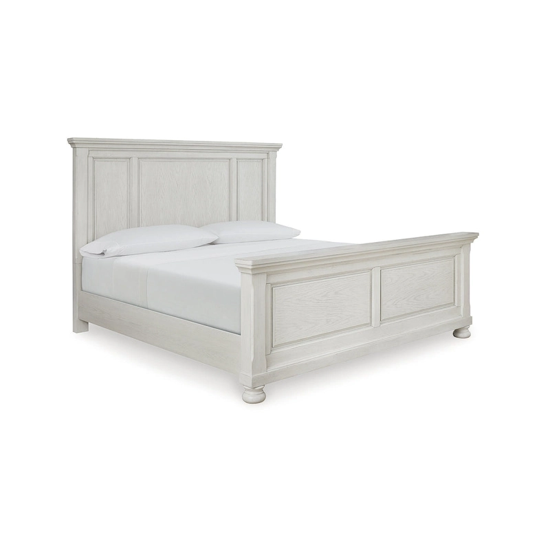 Signature Design by Ashley Robbinsdale Antique White Panel Bed
