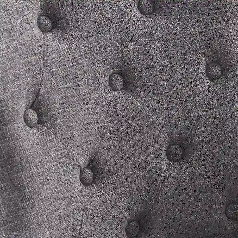 Office Chair with Wheels, Adjustable Height, Linen Fabric Upholstered Computer Desk Chair Swivel