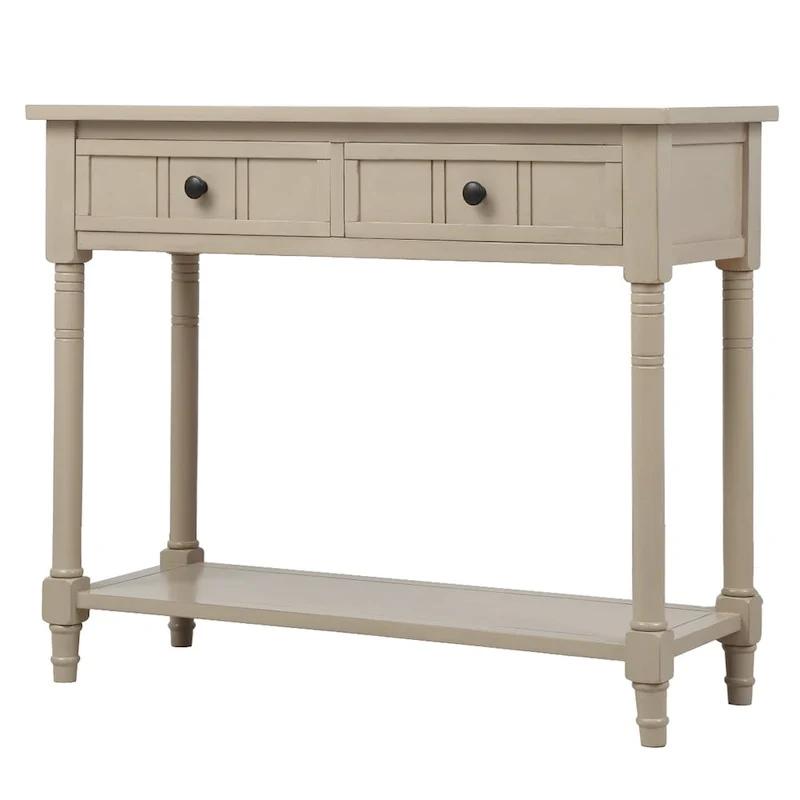 Daisy Series Console Table with 2 Drawers and Bottom Shelf