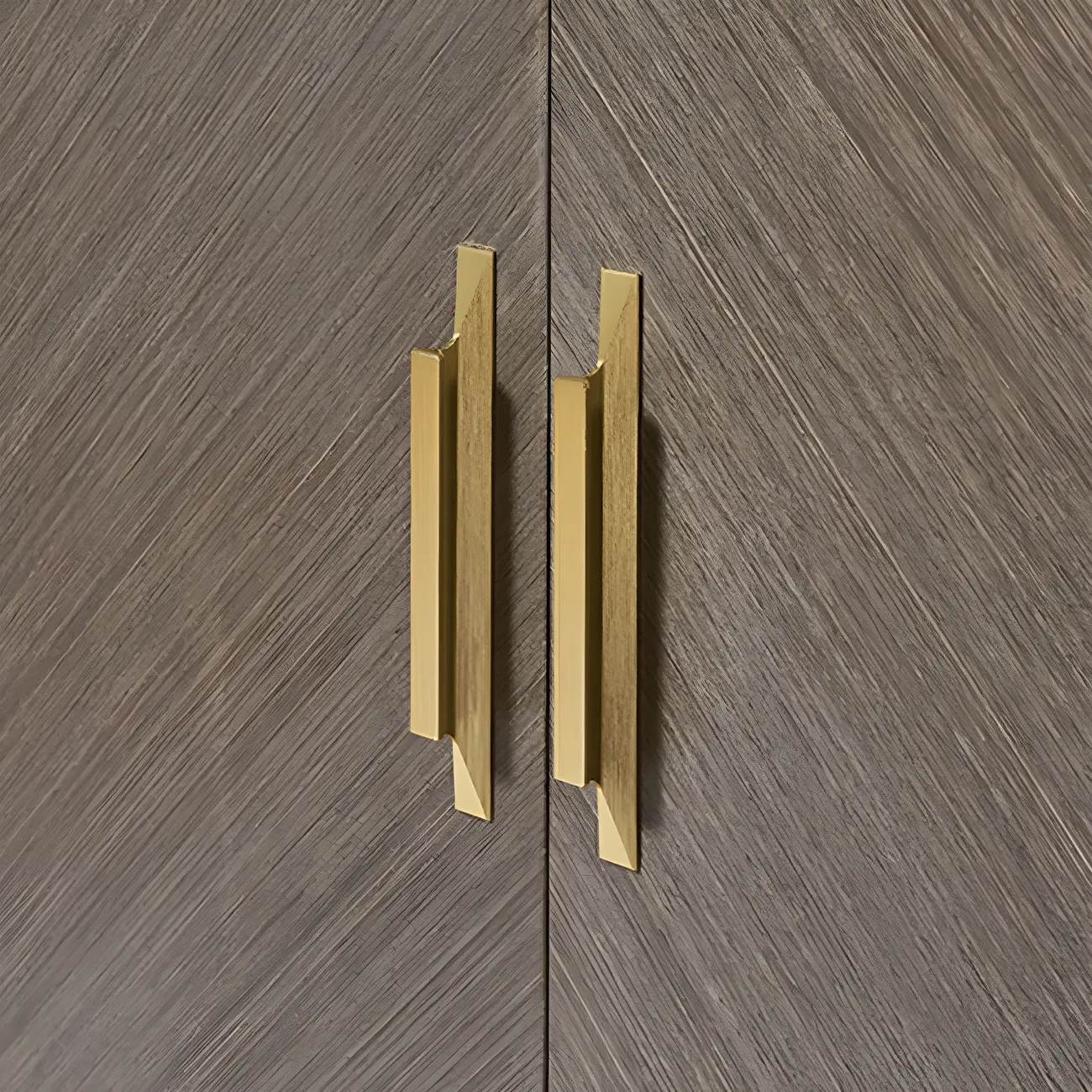 Glam Wooden Sideboard with Drawers & Adjustable Shelves