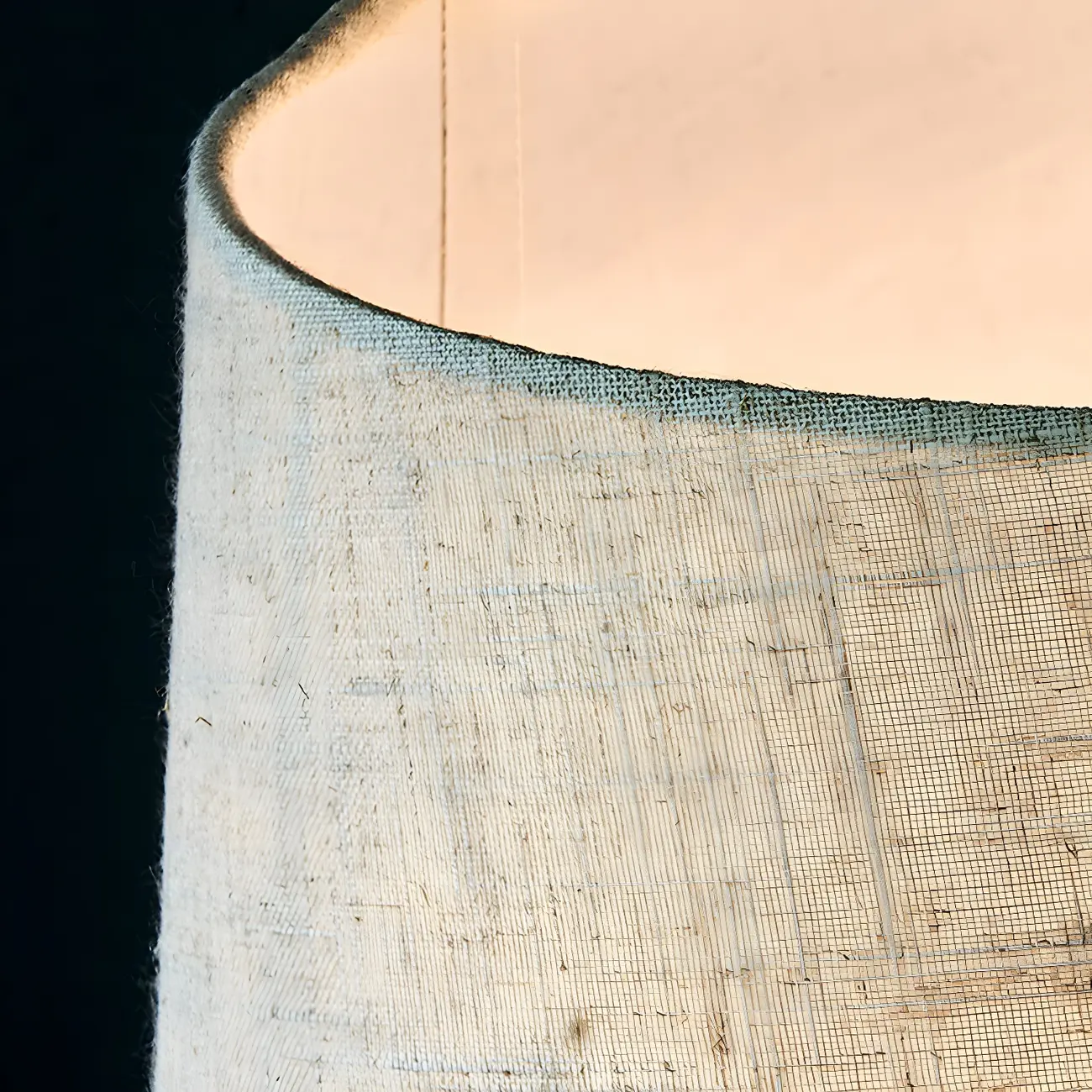 Elegant Cylindrical Crystal Base Table Lamp with Linen Shade