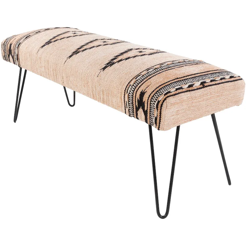 Avril Modern Southwestern Upholstered Bench
