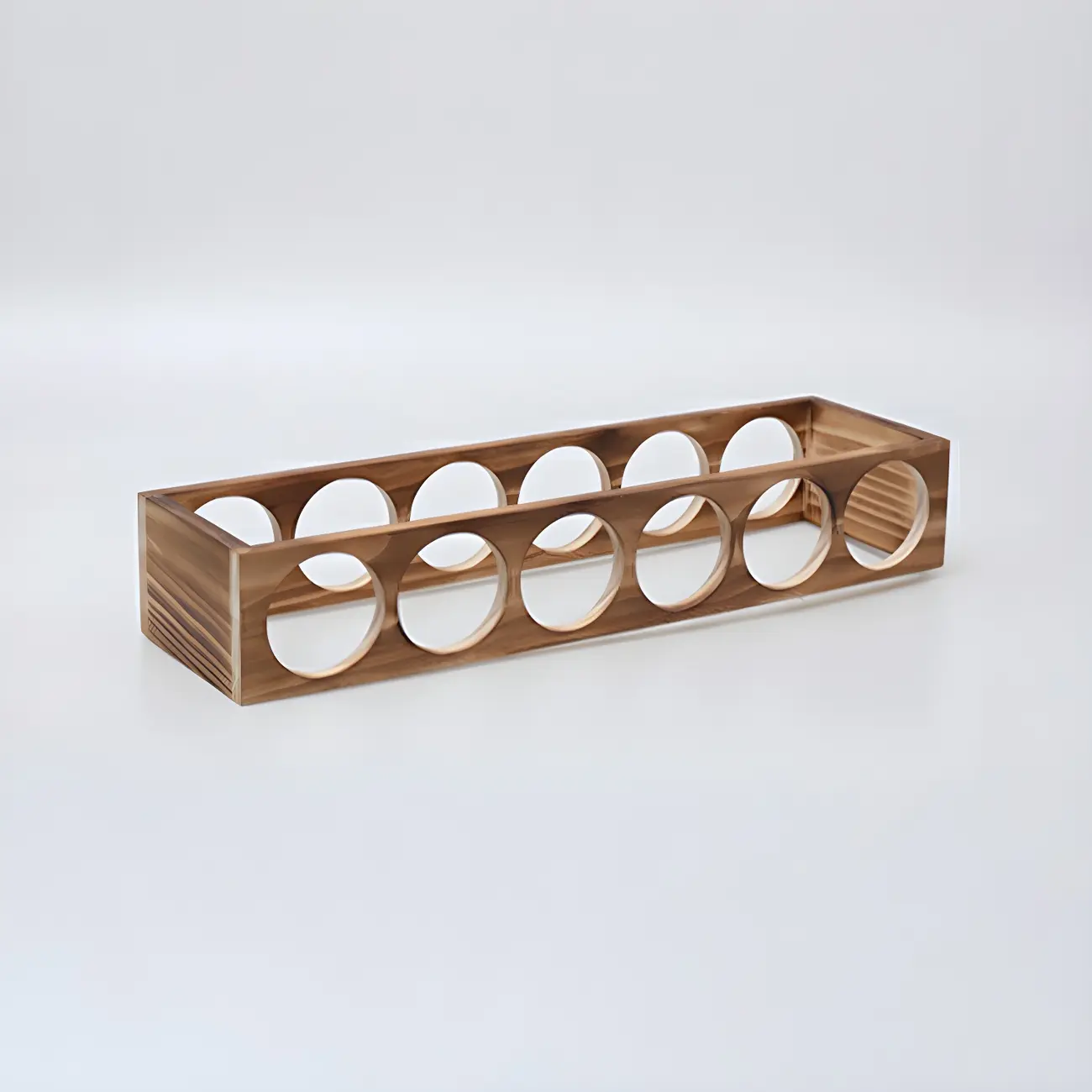 Natural Wooden Stackable Wine Rack Tabletop Wine Holder