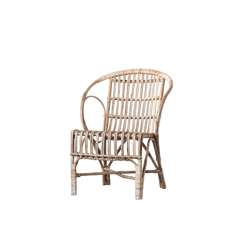 Pure Bamboo Chair with Rounded Back