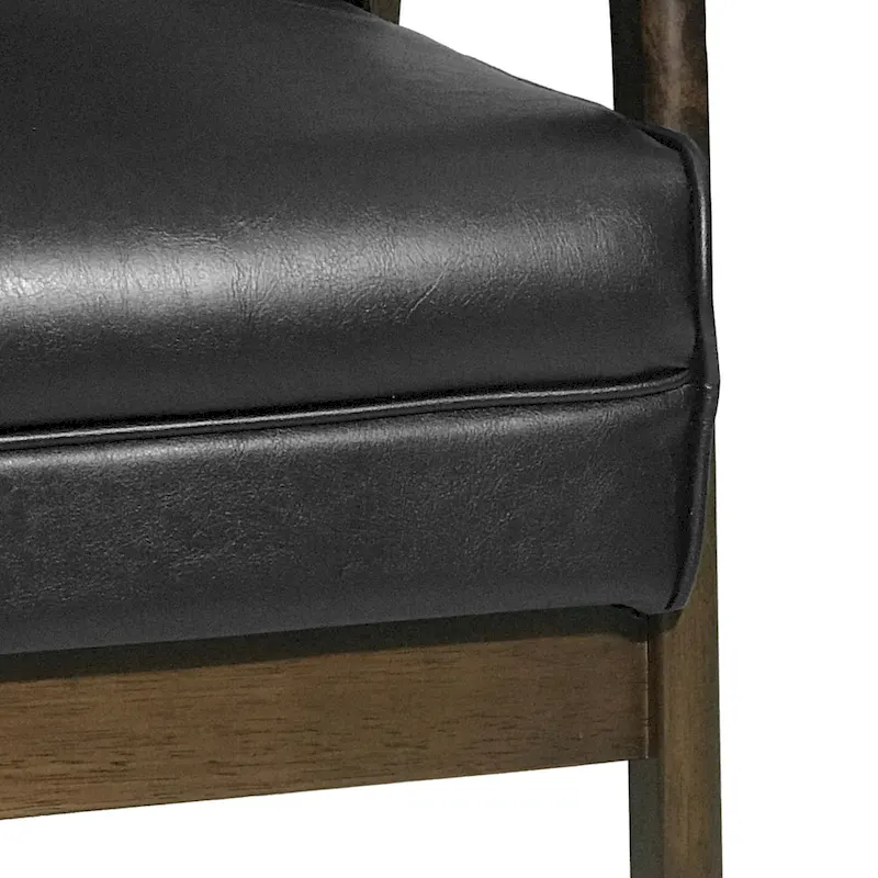 25.75  High Back Faux Leather Accent Chair