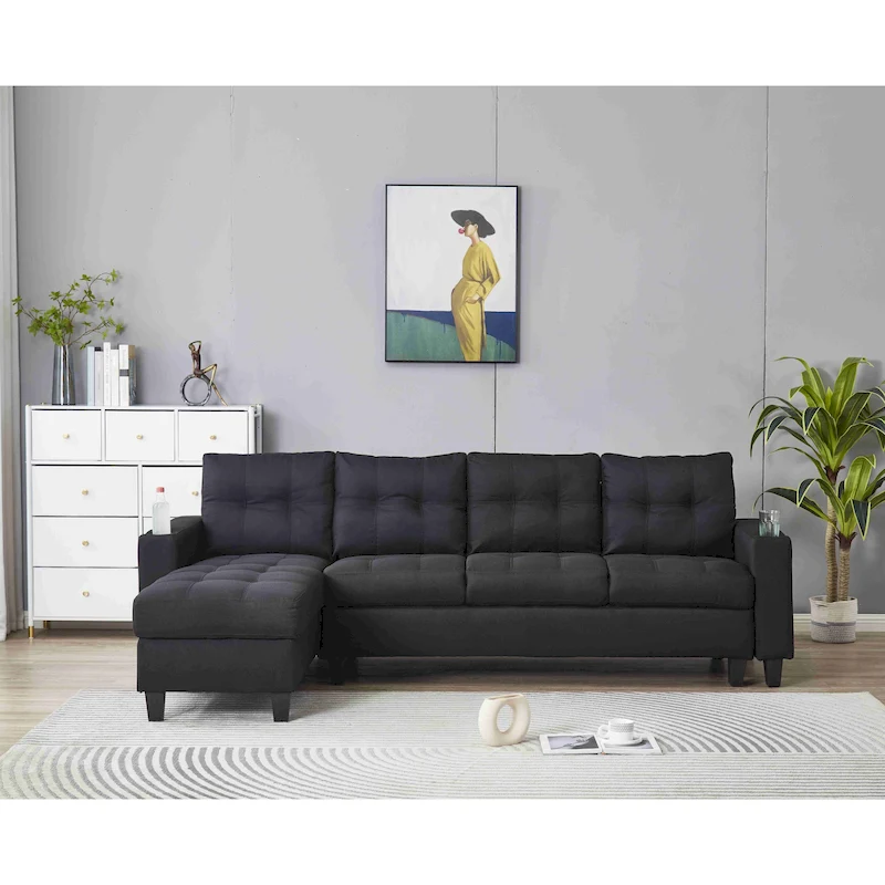 Reversible Chaise Sectional Sofa