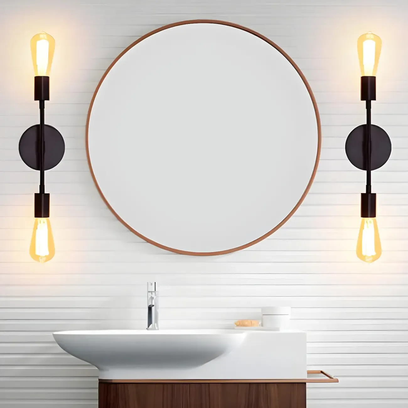 Modern Gold Up Down Bathroom Vanity Light