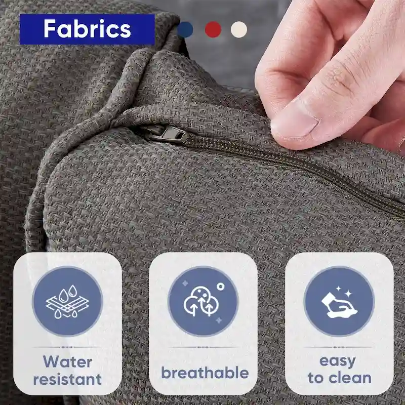 2 Rocker Chairs Ottoman with Loveseat Sofa Coffee Table - Brown