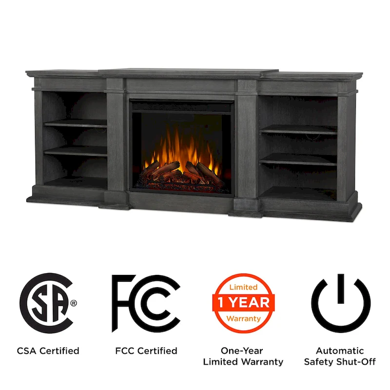 Fresno 72  Media Electric Fireplace by Real Flame