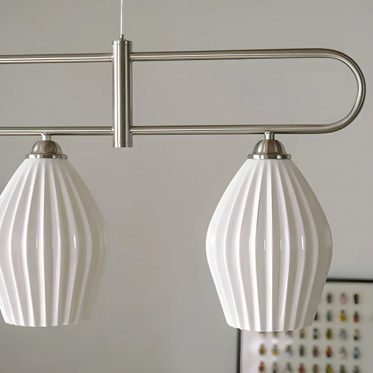 Simple Modern Ceramic Multi-Light Island Pendant Light