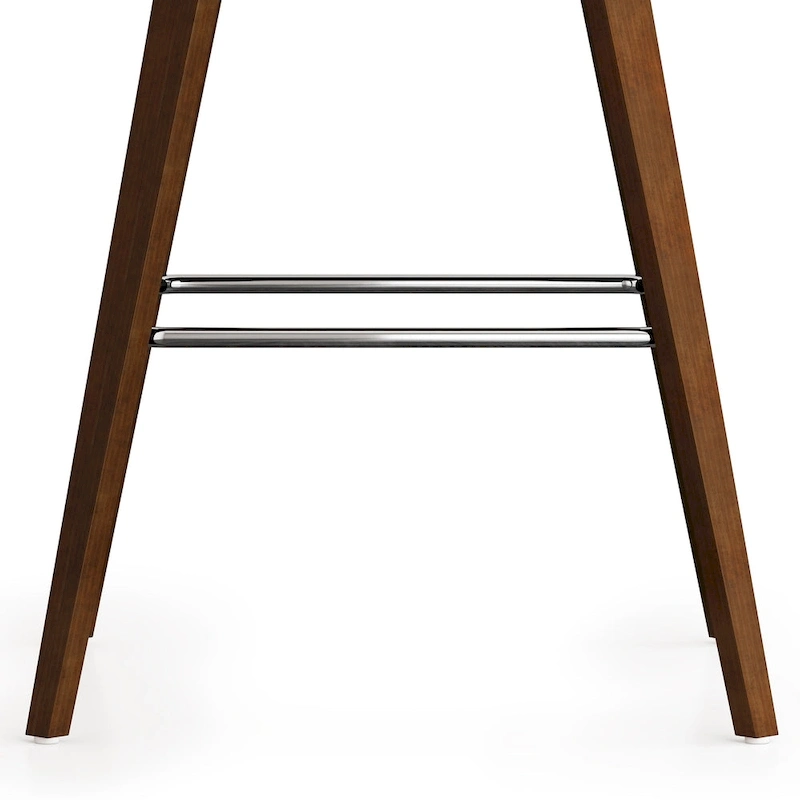 WYNDENHALL Cacey Mid Century Modern Bentwood Counter Height Stool (Set of 2) - 20.7 x 21.1 x 36.6