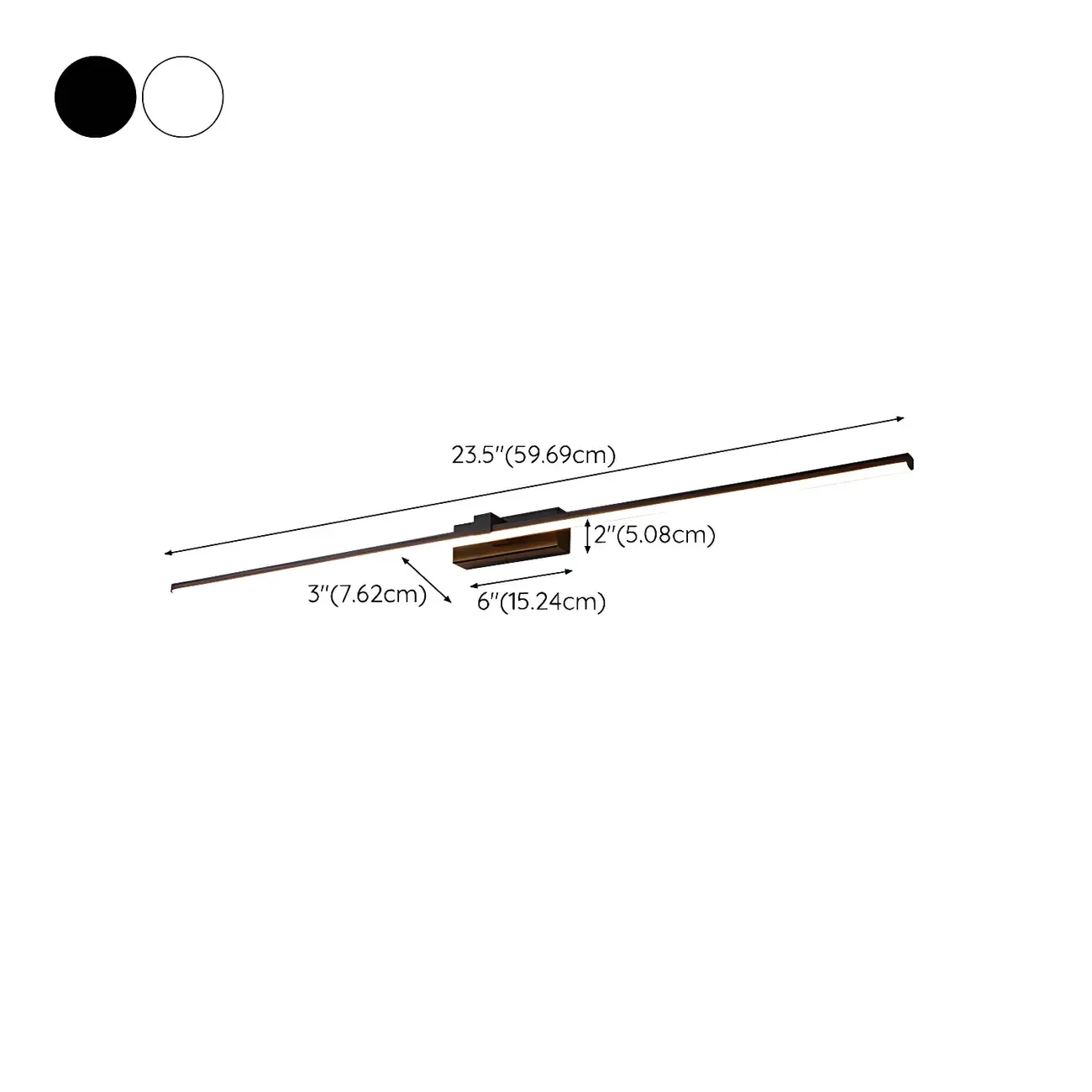 Bathroom Long Linear Silica Gel Vanity Light Fixture