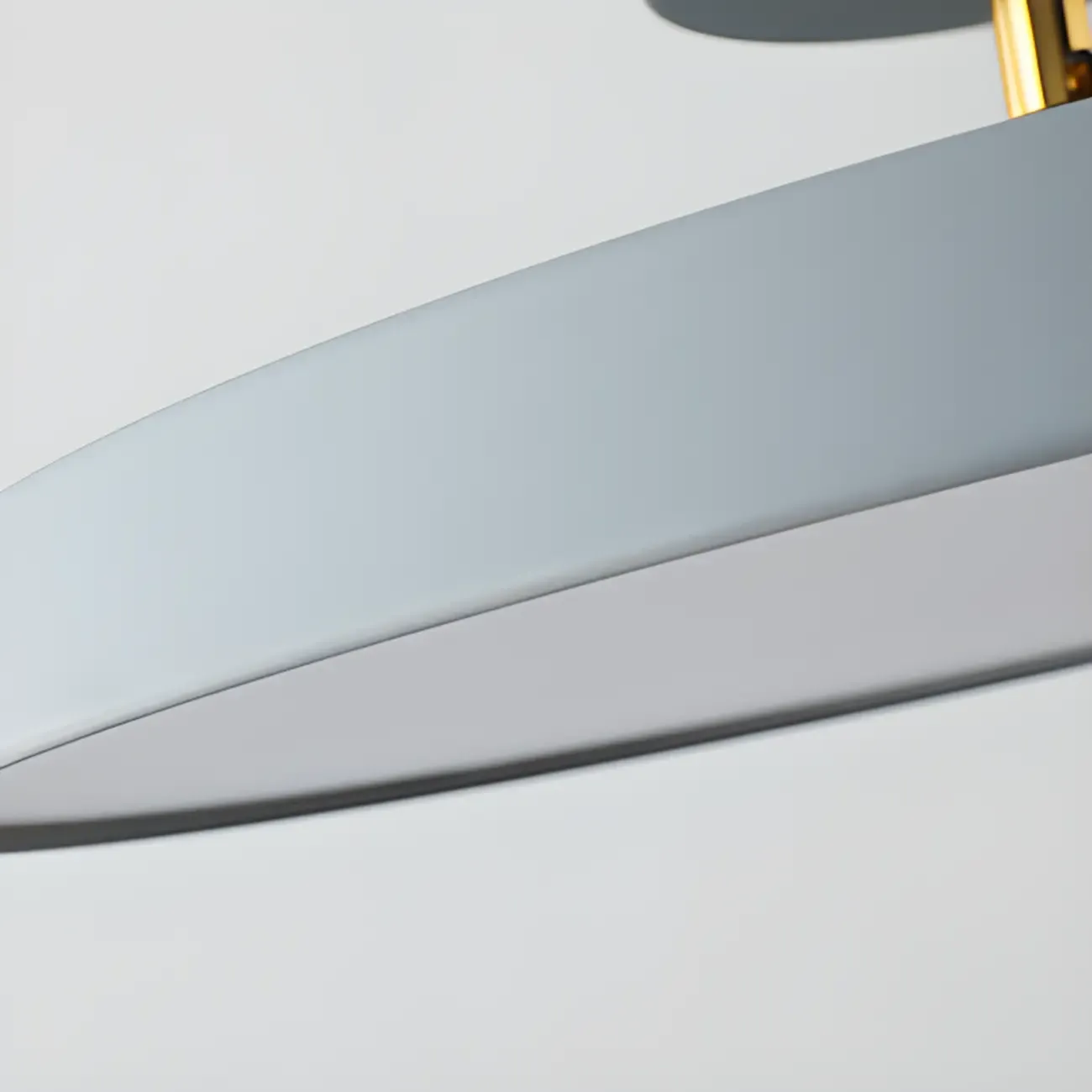 Modern Grey Round Dimmable Semi Flush LED Ceiling Light