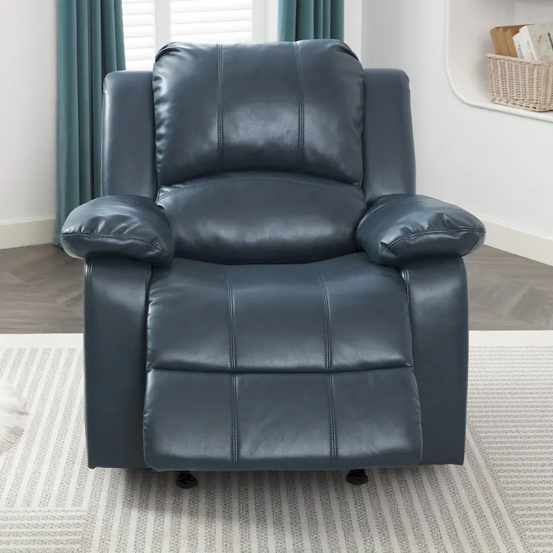 Charleston Leather Gel Glider Rocker Recliner by Greyson Living
