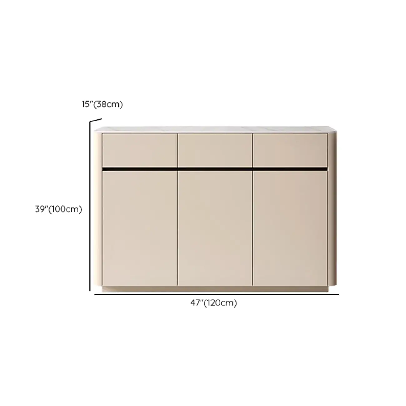 Modern Metal Shoe Cabinet with Khaki Finish