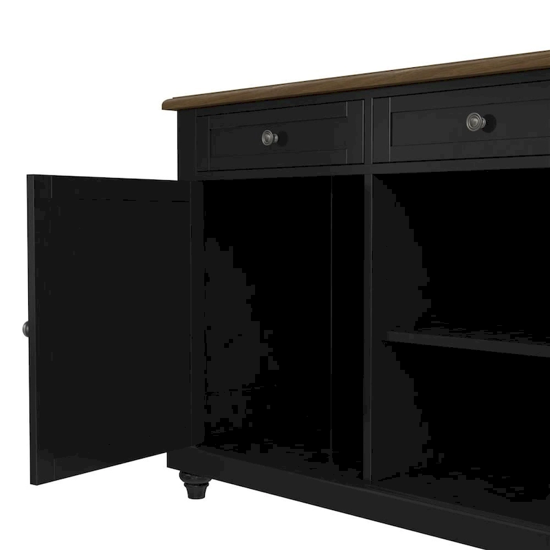 Avenue Greene Betty Kitchen Island with 2 Stools