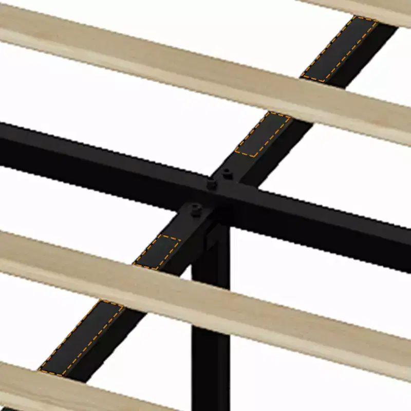 Bed Frame with 4 DrawersFabric Upholstered, Easy Assembly