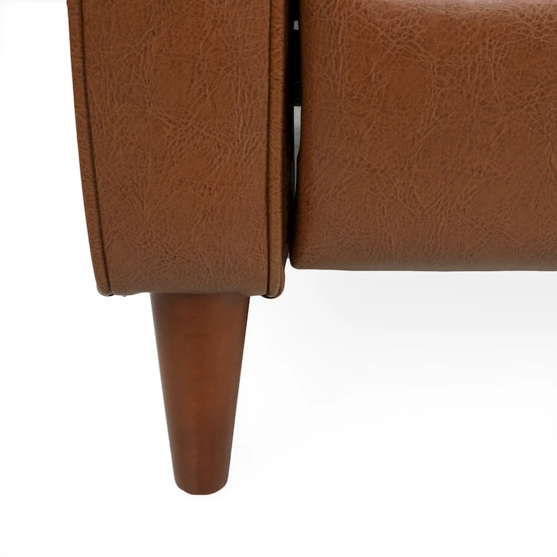 Denison Upholstered Loveseat Pushback Recliner by Christopher Knight Home