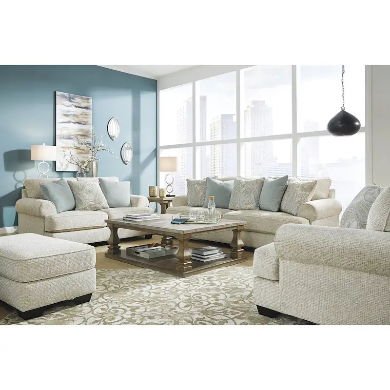 Monaghan Beige Sofa - 98 W x 45 D x 39 H
