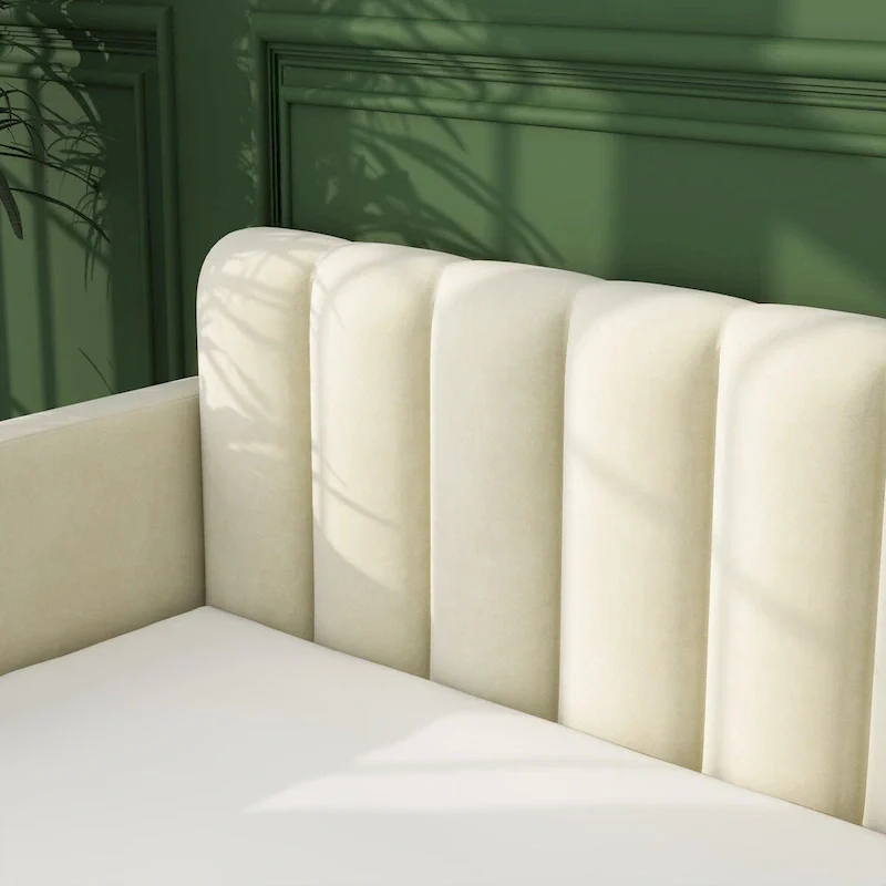Upholstered Daybed with 2 Drawers