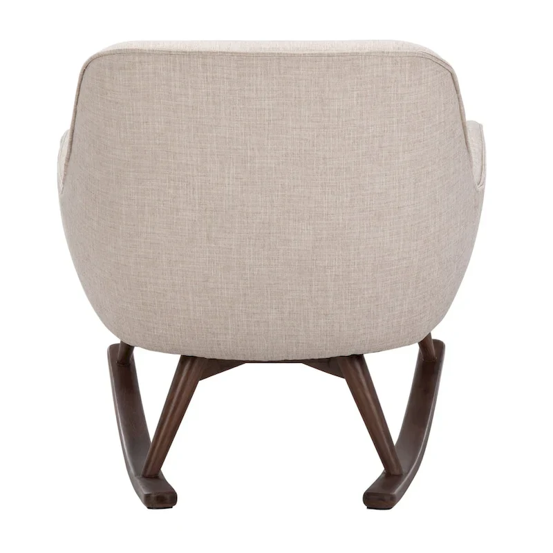 SAFAVIEH Couture Breeda Mid-Century Rocking Chair - 32Wx37Dx32H