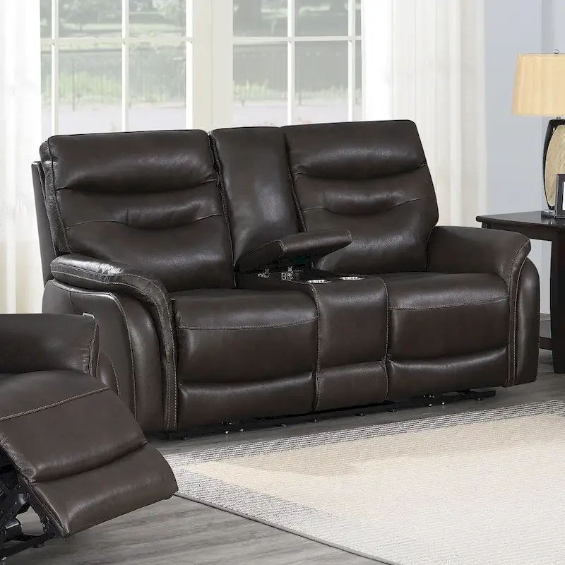 Steve Silver Ferndale 3-Piece Power Reclining Top Grain Leather Set