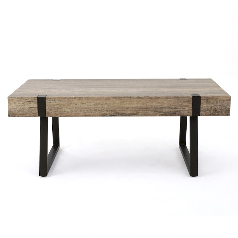 Abitha Faux Wood Coffee Table by Christopher Knight Home - 43.25 L x 23.60 W x 16.75 H