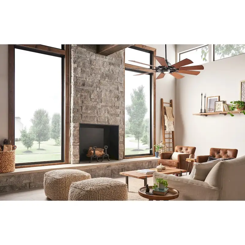 Gentry 65-inch LED Ceiling Fan (3-finish options)