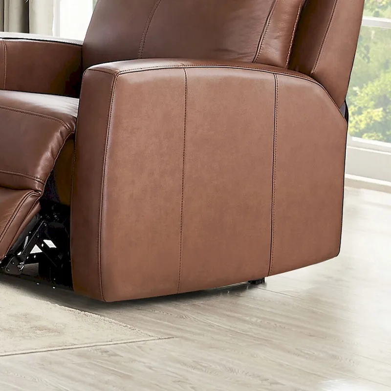 Hydeline Vienna Zero Gravity Power Recline and Headrest Top Grain Leather Recliner