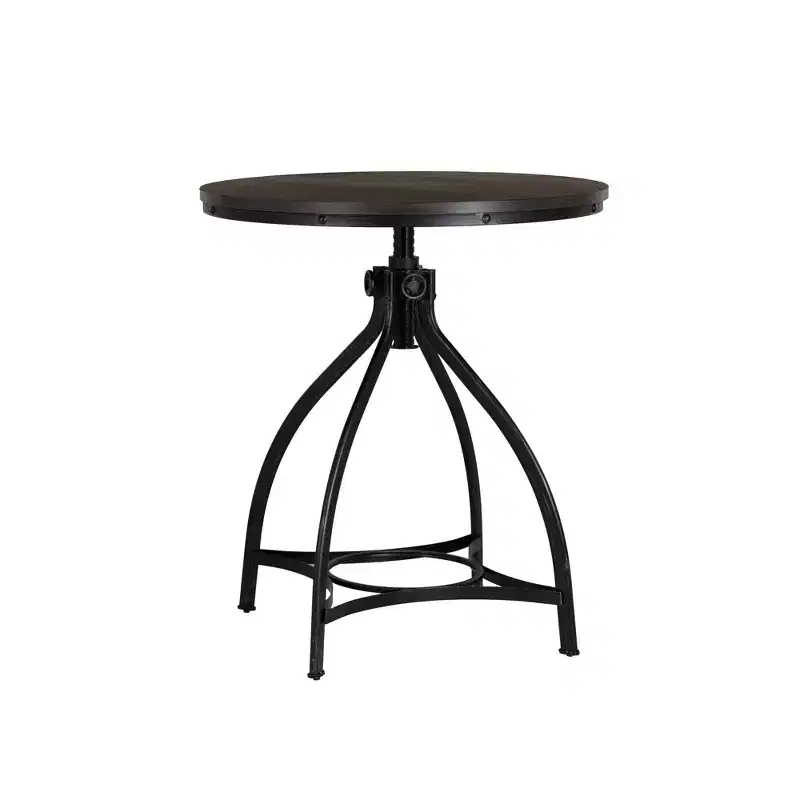 Powell Tormo Round Adjustable Bar Height Table Gray