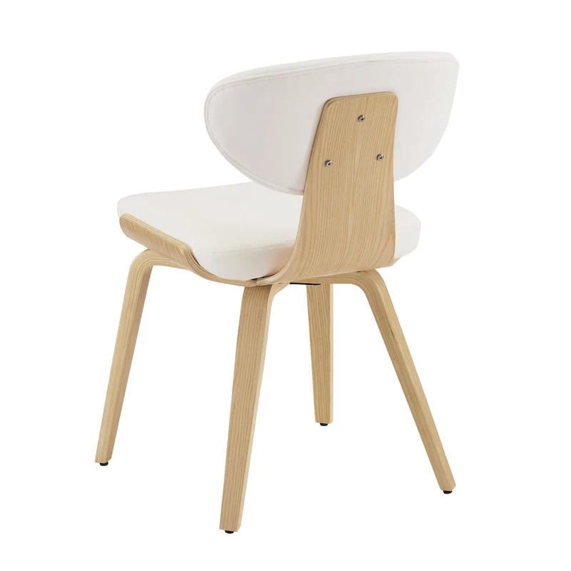 Wood and PU Leather Dining Chair