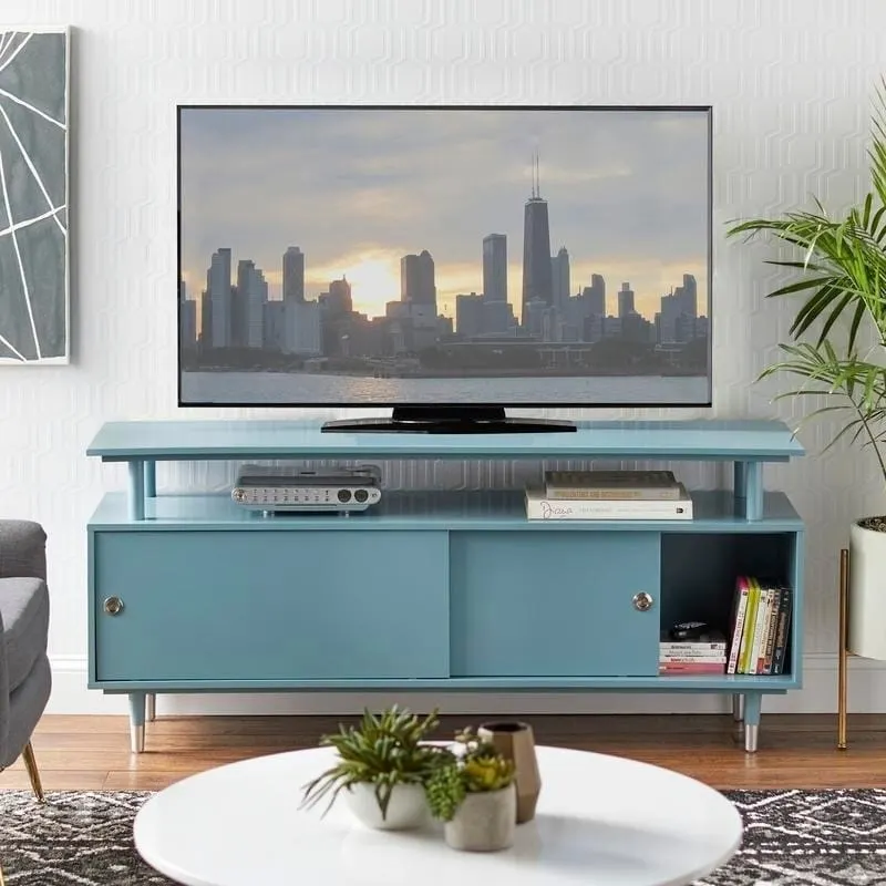 Simple Living Margo Mid-Century Modern Wood TV Stand
