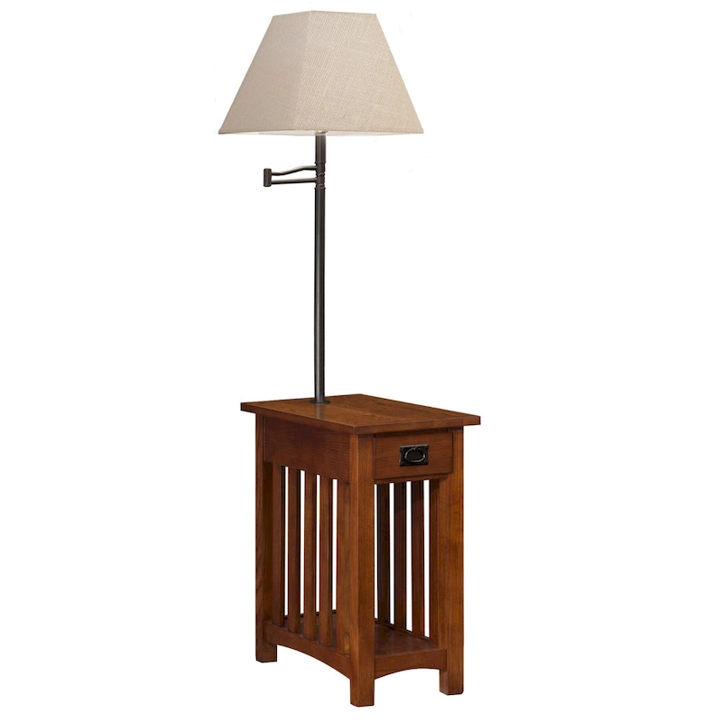Leick Home Solid Wood Mission Lamp Table