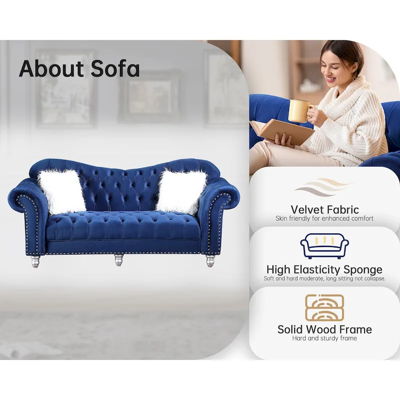 Luxury Classic America Chesterfield Tufted Back Sofa