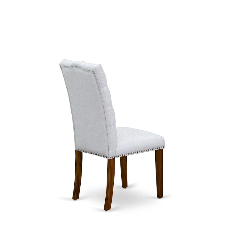 East West Furniture 11 Piece Kitchen Table Set- a Dining Table and 10 Linen Fabric Parson Chairs(Finish Options)