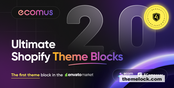 Ecomus v2.3.1 - Ultimate Shopify OS 3.0 (Theme Block)