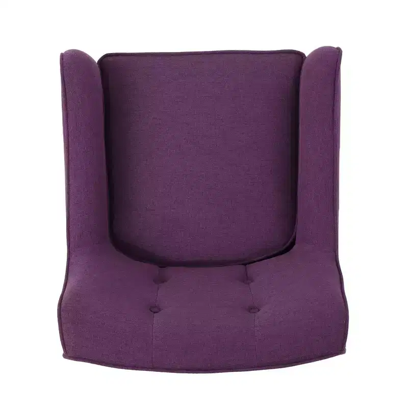 GDFStudio Merel Mid-Century Modern Fabric Tufted Accent Chair