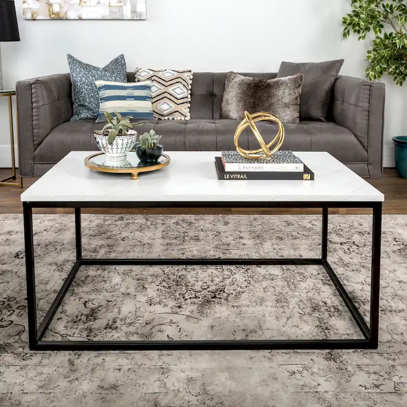 Middlebrook Designs Geller Metal Frame Coffee Table