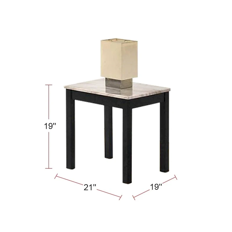 3 Piece Coffee Table with Faux Marble Top