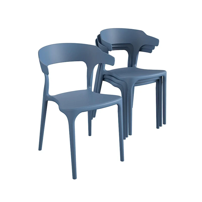 The Novogratz Poolside Felix Stackable Dining Chairs
