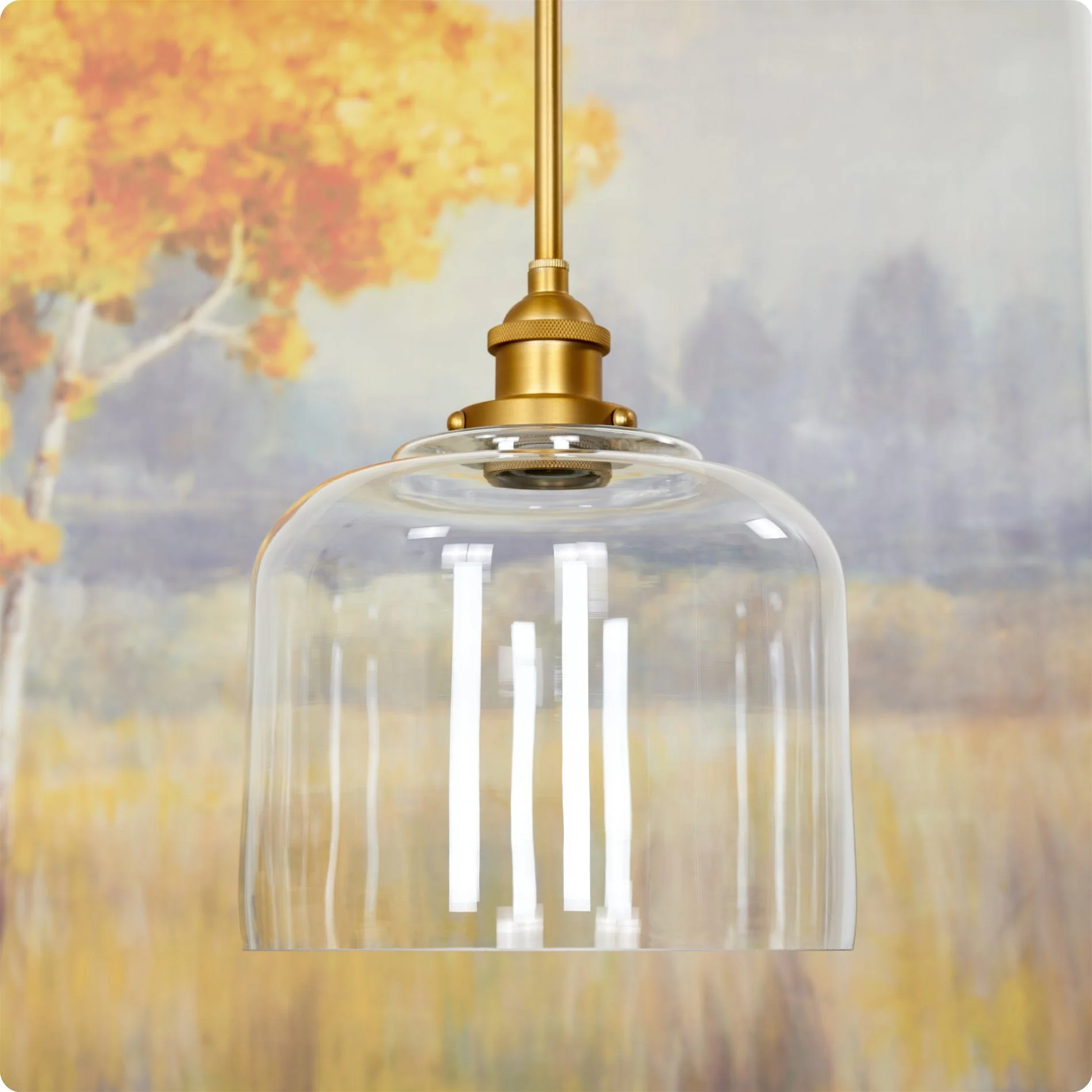 Luxe 9 Clear Glass Shade / Replacement Glass