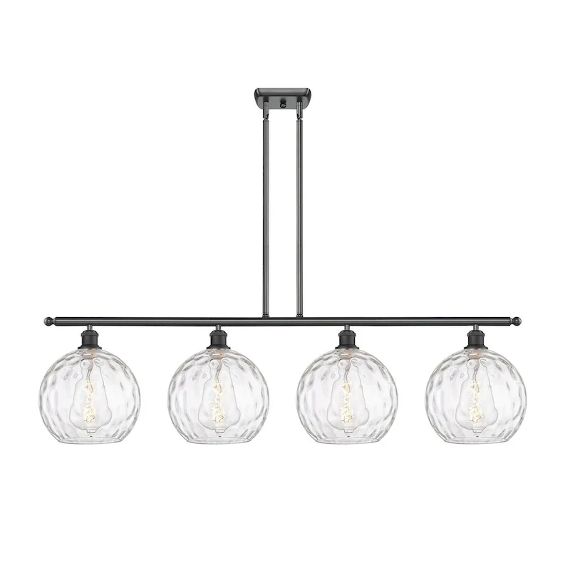 Innovations Lighting Athens Water Glass - 4 Light 48  Island Light