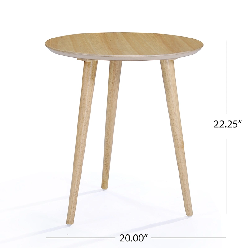 Evie Wood End Table with Faux Wood Overlay by Christopher Knight Home - 20L x 20W x 22H