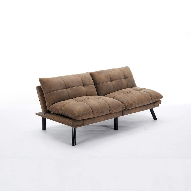 Modern Upholstered 2-Seater Sofa Bed with Adjustable Backrest and Armrests - 70:l